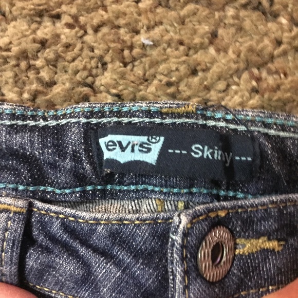 Levis Skinny Jeans Girls 7 Reg Some Wear - Picture 4 of 8